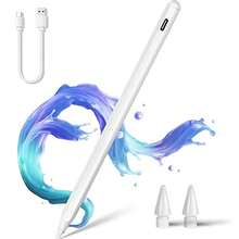 okwish okwish iPad A16 Pencil z szybkim ładowaniem, precyzyjną czułością nachylenia i wykrywaniem dłoni, rysik do iPada A16 11./10./9./8. generacji, biały