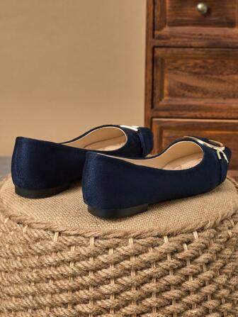 WHDXY 1 Pair Women's Pointed Toe Flats, Soft Leather Office Shoes, Versatile Loafers, Shallow Soft Bottom Fairy Style Flat Heel Slip-On Commuting Casual Shoes