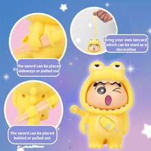 Crayon Shin-Chan Face-Changing Toy - Xinglebi Toy Set, Shin-Chan Figure, Plump & Non-Deformable Body, Sturdy Lanyard, Cute Q-Style Fun Design, Perfect For Holidays & Birthday Gifts(1PC Random Delivery)