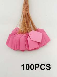 100pcs Hanging Plant Tags, Plastic Waterproof Sunproof Non-Fading PVC Tags, Waterproof Plastic Hanging Tags Garden Markers, Waterproof Succulent Plant Labels - Multicolor - View 15