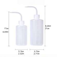 1pc Small Household Watering Can With Long Spout And Bent Spout, Squeeze-Type Pointed Mouth Watering Bottle, Watering Can, Squeeze-Type, Suitable For Flowers, Succulents, Floral Plants, Marked Scale On Bottle Body For Easier Use