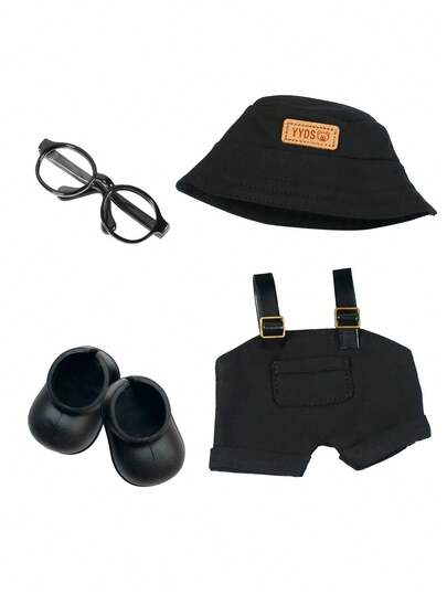 1-4 Labb 服饰配件 帽子眼镜工装裤靴子套装 15-17cm 偶像娃娃 可爱娃娃装扮配件
