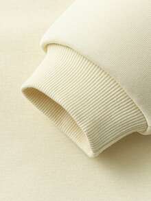 mini bala Young Girl Cute Long Sleeve Sweatshirt 2025 Fall New - Beige - View 5