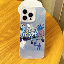 Funda para teléfono. Funda compatible con phone 16, 16 Pro, 16 Pro Max, 15 Plus, 14, 13, 12 y 11. Nuevo diseño con degradado glaciar, borde suave, protección total contra caídas con funda protectora de silicona. - Blanco - Ver 3