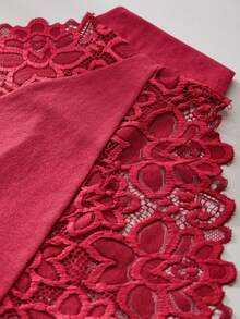 4PCS Plus Size Damskie Wysokie Talie Seksowne Koronkowe Majtki Majtki Miękkie Koronkowe Damskie Bielizna