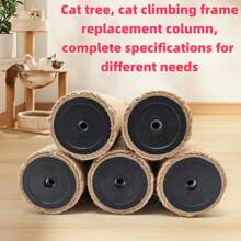 Tiragraffi per gatti, Albero per gatti, Accessori per telaio di arrampicata fai-da-te per gatti, Palo di sisal di ricambio, Colonna verticale, Tappetino per graffiare i gatti