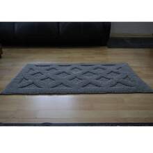 100% Cotton Non-Slip Bath Mat 40x70 Cm – Soft, Absorbent, Machine Washable | Made In Turkey - Blue - View 3