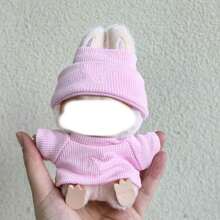 1 件马卡龙毛绒玩具服装套装，包括 T 恤和帽子 - 彩色 - 查看 5