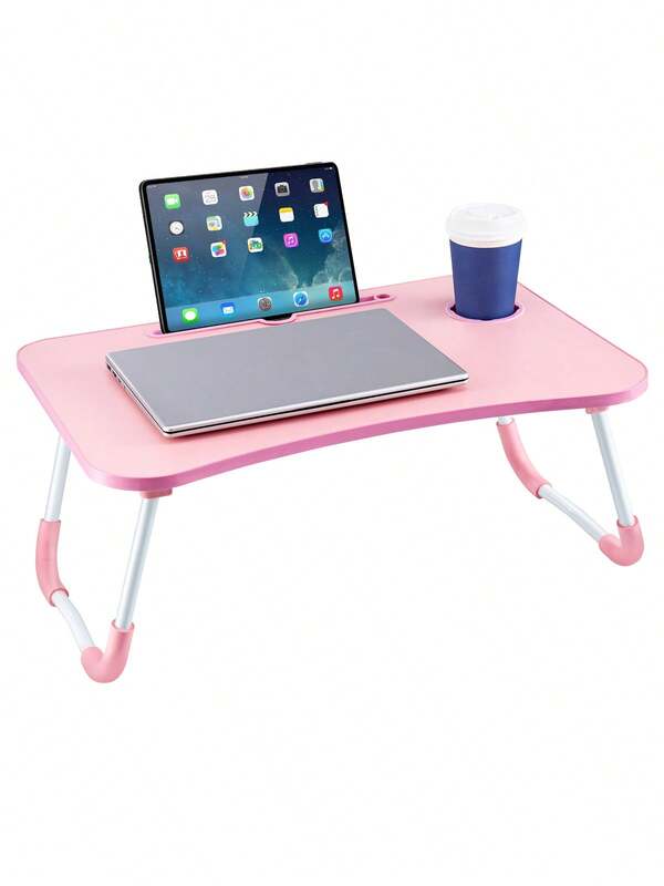 Betttisch Laptop Ständer Bett-Schreibtischständer mit klappbaren Beinen und Becherhalter Notebook-Ständer Computer-Laptop-Ablage für Sofa-Bett