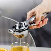 Heavy Duty Manual Citrus Juicer - Stainless Steel Lemon, Lime, Grapefruit Squeezer With Non-Slip Grip - Sturdy Construction For Home, Bar, Restaurant - Easy To Clean And Rust-Proof Design, Lemon Juicer, Stylish Kitchen Tool, Durable Cookware