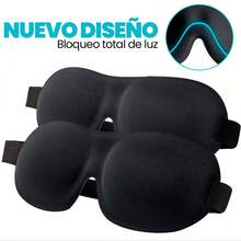 Máscara De Ojos Unimi Para Dormir Para Mujeres Y Hombres; Máscara de ojos  para dormir, máscara de dormir 3D Plus para mujeres y hombres, máscara para dormir cómoda más grande y profunda, cubierta de ojos totalmente opaca mejorada UNIMI Máscara para Dormir 3D con Bloqueo de Luz Total, Diseño Ergonómico para Mujeres y Hombres, Memory Foam Viscoelástica con Contorno para Ojos que No Presiona, Cinta Elástica Ajustable, Tela Suave y Ligera, Perfecta para Viajes, Relajación, Insomnio, Rutinas  y Meditación, Antifaz con Comodidad Superior y Ajuste Anatómico, Ideal para Dormir Mejor en Casa o en Avión, Mascara de Ojos Lavable y Reutilizable, Comodidad y Oscuridad Garantizada - Negro - Ver 5