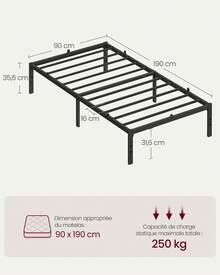 Bed Frames - màu đen - Xem 7