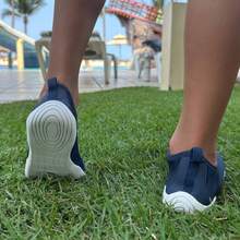 Zapatos de agua unisex para niños para deportes acuáticos de secado rápido, calcetines acuáticos para natación, playa, piscina, surf, para niños zapato para agua - Azul Marino - Ver 4