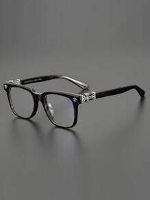 CHARMLIBRARY 2025 New Arrival Fashion Acetate Optical Glasses Frame, Luxury Black Eyeglasses For Men & Women Prescription, Stylish Business Eyewear, Wear-With-Anything Glasses Frame