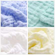 5/10pcs Baby Towel Set - Baby Wipes Small Towels - Soft Newborn Face Towels Suitable For Sensitive Skin - Baby Shower & Bath Supplies - Multicolor - View 6