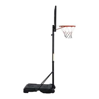  ADVWIN Basketball Hoop Stand, 2 To 2.5M Height Adjustment Portable Indoor Outdoor Basketball Hoop Stand System W/2 Wheels, Fillable Base
