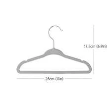 20pcs Japanese Style Non-Slip Clothes Hangers, Seamless Garment Rack, Clothing Store Hanger