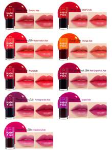 ETUDE Dear Darling 樱桃色唇彩 02，色彩鲜艳，蕴含保湿石榴和葡萄柚提取物，滋养双唇，韩妆，K-Beauty，礼盒装，9克/0.31盎司 - #02 Cherry - 查看 5