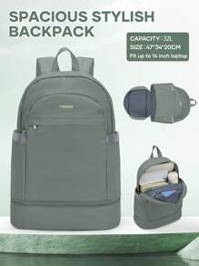 Mochila de Academia de Grande Capacidade, Mochila de Viagem com Compartimento para Notebook de 15,6 Polegadas e Bolsos Laterais para Garrafas, Mochila para Notebook, Mochila Escolar para Meninas do Ensino Médio e Faculdade, Leve e Durável Mochila Casual Escolar para Meninos e Meninas Adolescentes, Mochila Escolar com Vários Bolsos, Bolsa de Trabalho para Estudantes Universitários Menina e Menino, Bolsas e Estojos para Laptop de Volta às Aulas