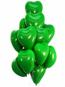 20/50/100 quả bóng bay hình trái tim lớn màu đỏ bằng chất liệu latex - Trang trí lãng mạn rực rỡ cho Ngày Valentine, đám cưới, tiệc sinh nhật. - màu xanh lá - Xem 8