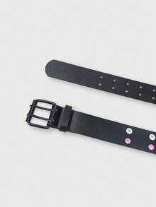 1 件 Y2K 街头潮流朋克金属撞色腰带，适合青少年，适合裙子、牛仔裤、派对、音乐节秋季、万圣节 - A - 查看 6