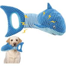 LEGEND SANDY Juguetes para Perros Tiburón Azul Arrugado - Tiburón gris - Ver 12