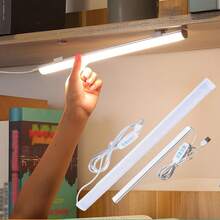 1pc /2pcs LED Sconce Light Bar, Learning Desk Lamp,USB Plug-In With Button Switch, Adjustable Brightness & 3 Color Modes (3000K, 4000K, 6000K), Magnetic Mount, Detachable Plastic Fixture, Ideal For Students, Home Office,Dimmable For Kitchen/Shelf/Cabinet/Desk, 5V, No Battery Required,Cabinet Lighting - LED Light Bar - View 2