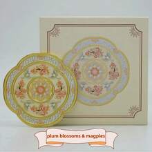 مرآة مكياج محمولة بقطر 75 مم، مناسبة للاستخدام اليومي - هدية عيد ميلاد ممتازة، هدية عودة إلى المدرسة، هدية عيد الحب! مع زخارف نقش كلاسيكية على الطراز الصيني، وهي مثالية للفتيات والسيدات والنساء والصديقات والعشاق والحبيبات! كما أنها مثالية لعيد الميلاد وموسم العودة إلى المدرسة والعام الجديد والعيد الوطني