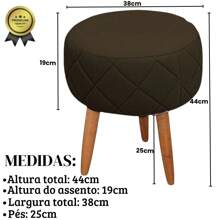 MOBLAN DECOR Kit 1 Armchair And 1 Modern Upholstered Pouffe For Reception, Comfortable Velvet Fabric, Toothpick Legs