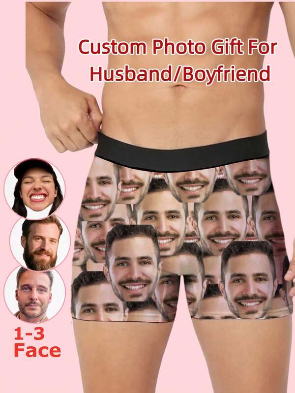 Spersonalizuj swoją męską bieliznę, wykorzystując zdjęcia, obrazy, a nawet wizerunki ulubionych gwiazd. Wybierz spośród różnych kolorów i fasonów. Zabierz ją do domu już teraz, chodź, chodź, chodź!