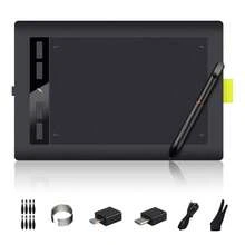 AP1060 Pen Tablet, Smartphone Compatible, Drawing, Painting Software Included, Illustration Contest, 6-Inch Pen Tablet, Tilt Detection Function, No-Charge Pen, 8 Shortcut Keys