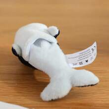 1 件趣味海洋系列动物手指木偶毛绒玩偶，迷你鲨鱼、虎鲸、海龟、螃蟹、章鱼、小丑鱼手指木偶，亲子互动玩偶，儿童生日礼物