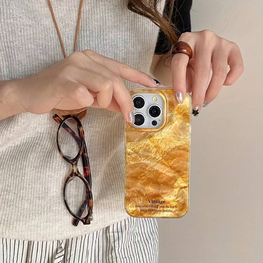 Funda para teléfono 1, 12, 13, 14, 15 y 16 Pro Plus. Diseño de glaciar degradado, con cobertura total y protección anticaídas. - Blanco - Ver 1
