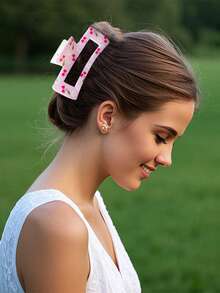 2 pezzi Accessori da donna stile ciliegia - Fermagli per capelli carini e dolci a forma di fiori di ciliegio, pinze per capelli a fiore adatte per una presa salda per uso quotidiano, accessori per capelli estivi alla moda, fermagli a claw per la bellezza, per vacanze e outfit invernali da donna