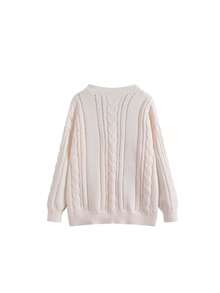 Soft & Cozy V-Neck Pink Sweater Cardigan For Women, Loose & Relaxed Knit, Autumn/Winter