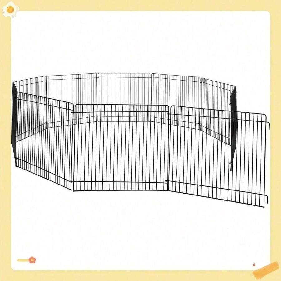 Small Animal Wire Fence, Black, 9 Inch - 1 - View 1