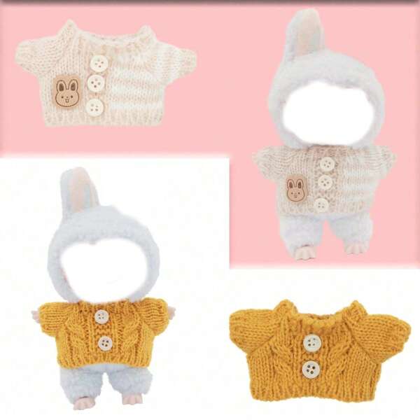 La Boo Cloth Crybaby Doll Clothing, Universal Doll Clothing Accessories, Keychain Doll Clothing, Suitable For Decorative Dolls (Excluding Dolls)