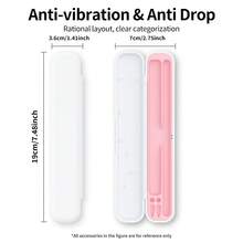 (Solo caja vacía, sin accesorios) Estuche soporte para Apple Pencil de 1ra/2da generación compatible con tableta iPad de Apple, caja de almacenamiento para adaptador de punta de accesorio