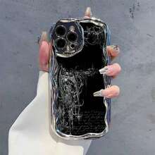 Gothic Angel Dark Art Print Element-Design Phone Case, Suitable For IPhone Models 16, 15, 14 Pro Max, 13, 12, 11, XS Plus Phone Cases, Made Of TPU Silicone Material, Providing Shock And Drop Protection, With Drop Protection Function, And Has A Very Good Hand Feel. It Is The Most Suitable Gift For Family, Friends, And Loved Ones. - 銀色 - 查看 4