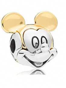 Disney 1 pieza de colgante de cuenta de plata de ley 925, adecuado para pulsera DIY original, regalo de joyería de moda para el cumpleaños o compromiso de la mujer, modelo de alta
