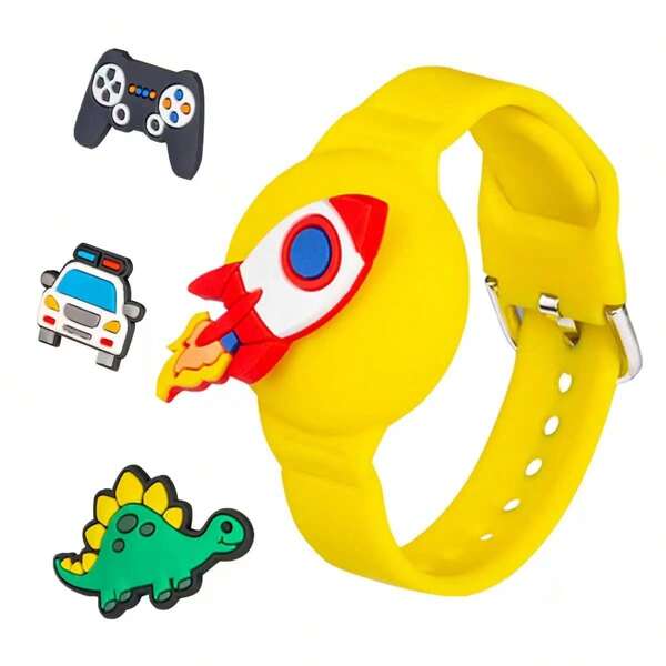 Airtag Protective Case, Replacement Cartoon Watch Band For Apple Airtag Anti-Lost Device, Holiday Gift