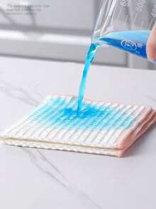 3pcs Dishcloth, Non-Stick Oil, Absorbent Microfiber Cleaning Cloth, Thick Durable Dish Towel