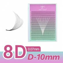 SONG LASHES Pre-Made Fan-Shaped Pointed Eyelash Extensions, 8D 0.05 Pre-Made Thick Fan-Shaped Eyelash Clusters, Eyelash Clusters, Individual Eyelashes, False Eyelashes - D - View 20