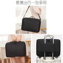 1pc, 25*23*10cm Multi-Functional Makeup Bag, Durable Oxford Cloth Material, Non-Deformable, Black Color, With Mirror, Large Capacity Professional Makeup Case, Can Be Placed On Suitcase, Shoulder/Backpack Strap, Makeup & Beauty Tool Storage Box, Gift