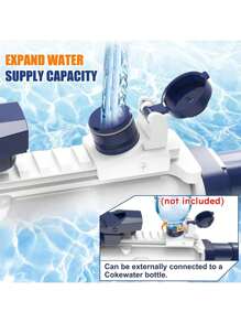 Electric Water Gun For Kids Adults - Automatic Squirt Gun With Up To 32 Ft Long Range, Summer Outdoor Beach Swimming Pool Party Toys, Gift For Kids Over 3 Years(Accessories Color Random)