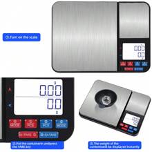 FODWET Dual Platform Digital Kitchen And Food Scale, 11 Pound Capacity And Precision 16oz Capacity, Black With Stainless Steel Weight Grams And Ounces For Cooking, Baking, And Jewelry Weighing (3*AAA Batteries Cluded)