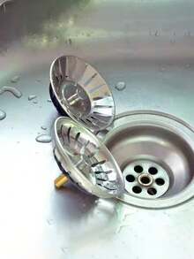 Stainless Steel Kitchen Sink Strainer And Plug - Polished Waste Plug With Hair Trap For Bathroom And Kitchen Drain Protection - Multicolor - View 5