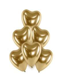 10/20/30/50/100 quả bóng bay cao su hình trái tim bằng kim loại màu vàng - Đồ trang trí lãng mạn sống động cho ngày lễ tình nhân, đám cưới, lễ kỷ niệm sinh nhật - Vàng kim loại - Xem 9