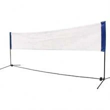 4m Foldable Portable Badminton Volleyball Net Frame Stand, FREE Shuttlecocks And Carry Bag - Blue - View 2