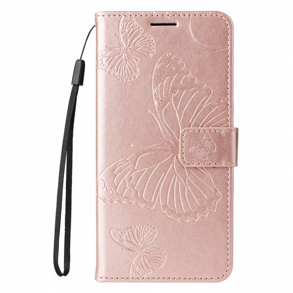 Butterfly Flower Pattern Phone Case For OPPO A3X 4G, OPPO A5X 5G, OPPO A3, MOTO G86 5G Flip Cover, Honor X6C/X6B/X6A/X5B Overseas